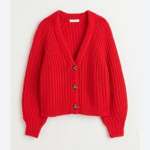 NWOT- cozy chunky knit cardigan by Hennes and Mauritz Medium